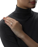 Star Wars Wonder Fine Jewelry Diamond Ahsoka Ring (1/4 ct. t.w.) Sterling Silver & Rose Gold-Plate