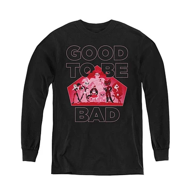 Dc Superhero Girls Boys Dc Superhero Youth Dc Comics Superhero Good To Be Bad Long Sleeve Sweatshirt