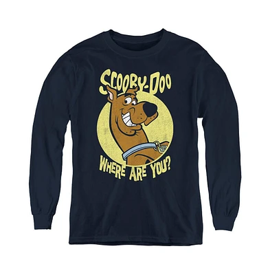 Scooby Doo Boys Youth Where Are You Long Sleeve Sweatshirt