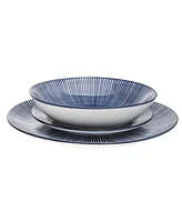 Godinger Blue 12 Piece Dinnerware Set, Service for 4