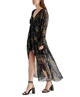 Steve Madden Women's Sol Floral High-Low Maxi Dress