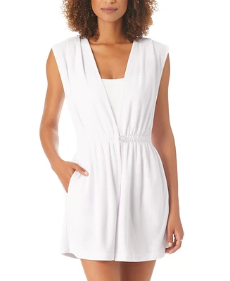 Anne Cole Women's Pleated Terry Cover-Up Robe