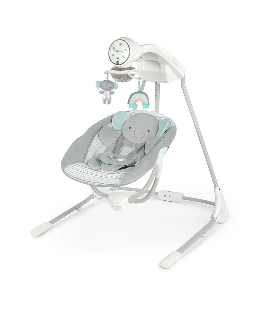 Ingenuity InLighten 5-Speed Baby Swing - Swivel Infant Seat
