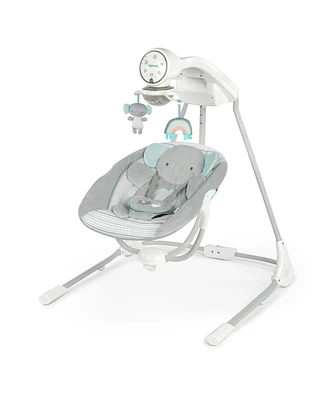 Ingenuity InLighten 5-Speed Baby Swing - Swivel Infant Seat