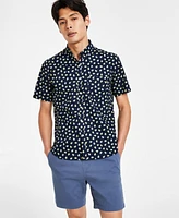 Public Art Men's Cotton Avocado-Print Button Shirt