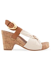 Aerosoles Women's Miki Open Toe Buckle Wedge Sandals
