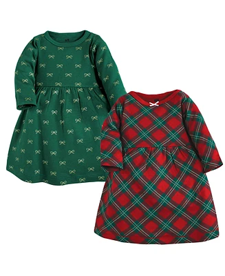 Hudson Baby Baby Boys Cotton Dresses, Christmas Plaid