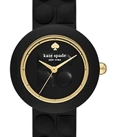 kate spade new york Women's Mini Park Row Silicone Watch 28mm