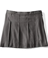 Lands' End Big Girls Box Pleat Skirt Above The Knee