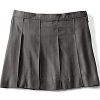 Lands' End Big Girls Box Pleat Skirt Above The Knee