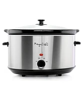 MegaChef 8 Liter Slow Cooker with Mini 0.6 Liter Warmer