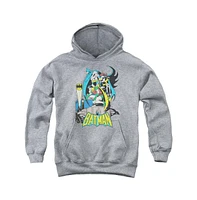 Batman Boys Dc Youth Comics Heroic Trio Pull Over Hoodie / Hooded Sweatshirt