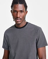 A|X Armani Exchange Men's Short Sleeve Crewneck Geometric Print T-Shirt, Created for Macy's