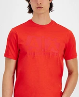 A|X Armani Exchange Men's Short Sleeve Crewneck Broken Logo Graphic T-Shirt, Created for Macy's