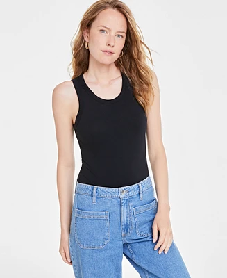 On 34th Women's Sleeveless Ribbed Bodysuit, Created for Macy's