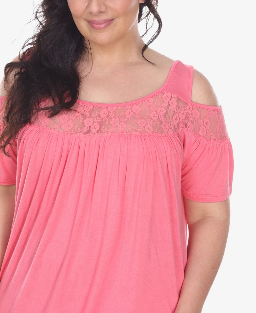 White Mark Plus Bexley Tunic Top