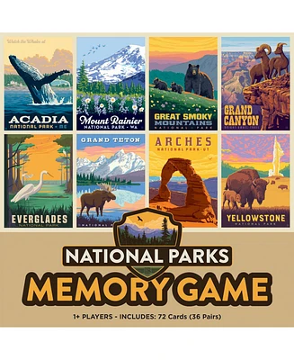 Masterpieces Officially Licensed National Parks Memory Game for Adults
