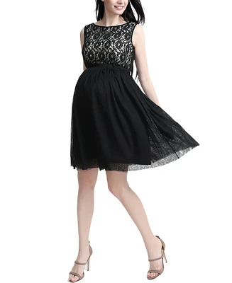 kimi + kai Maternity Camilla Tulle Skater Dress