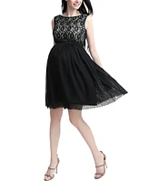 kimi + kai Maternity Camilla Tulle Skater Dress