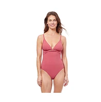 Unchain My Heart V neck Halter one piece swimsuit