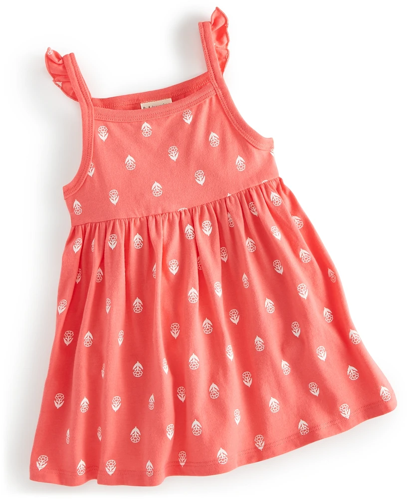 First Impressions Baby Girls Simple Stamp Floral Dress, Created for Macy's