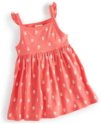 First Impressions Baby Girls Simple Stamp Floral Dress, Created for Macy's