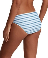 Lauren Ralph Women's Striped O-Ring Bikini Bottoms