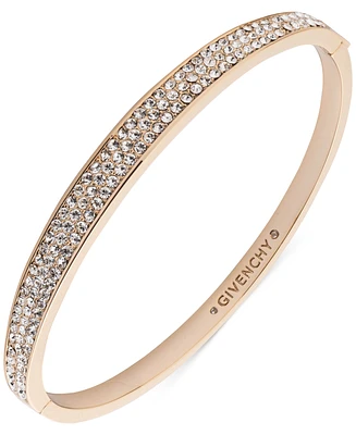 Givenchy Gold-Tone Pave Crystal Bangle Bracelet