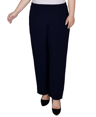 Ny Collection Plus Size Pull-On Wide-Leg Pants