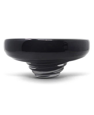 Vivience 10.75"D Black Glass Centerpiece Bowl