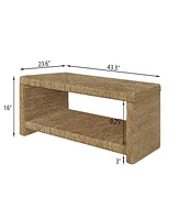 Gallerie Decor Bristol Rectangular Coffee Table