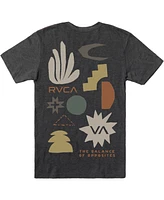 Rvca Men's Paper Cuts Short Sleeve T-shirt