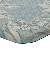 Laura Ashley Iris Wellness Mats, 17.5" X 60"