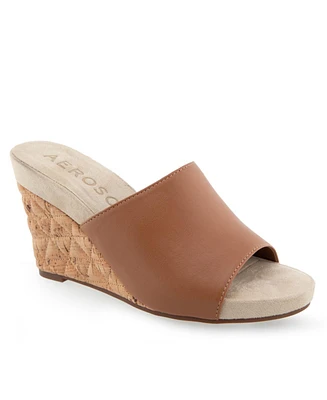 Aerosoles Women's Pierce Open Toe Wedge Sandals