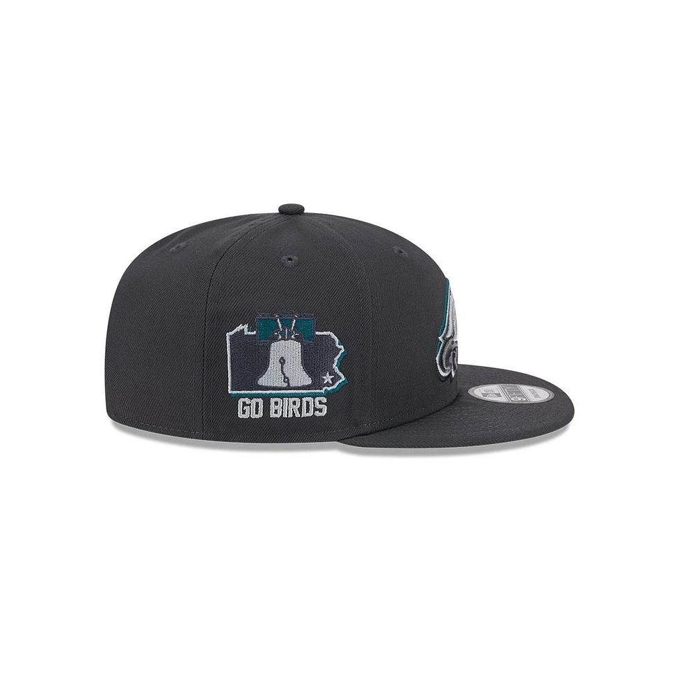 Men's New Era Philadelphia Eagles 2024 Nfl Draft 9FIFTY Snapback Hat