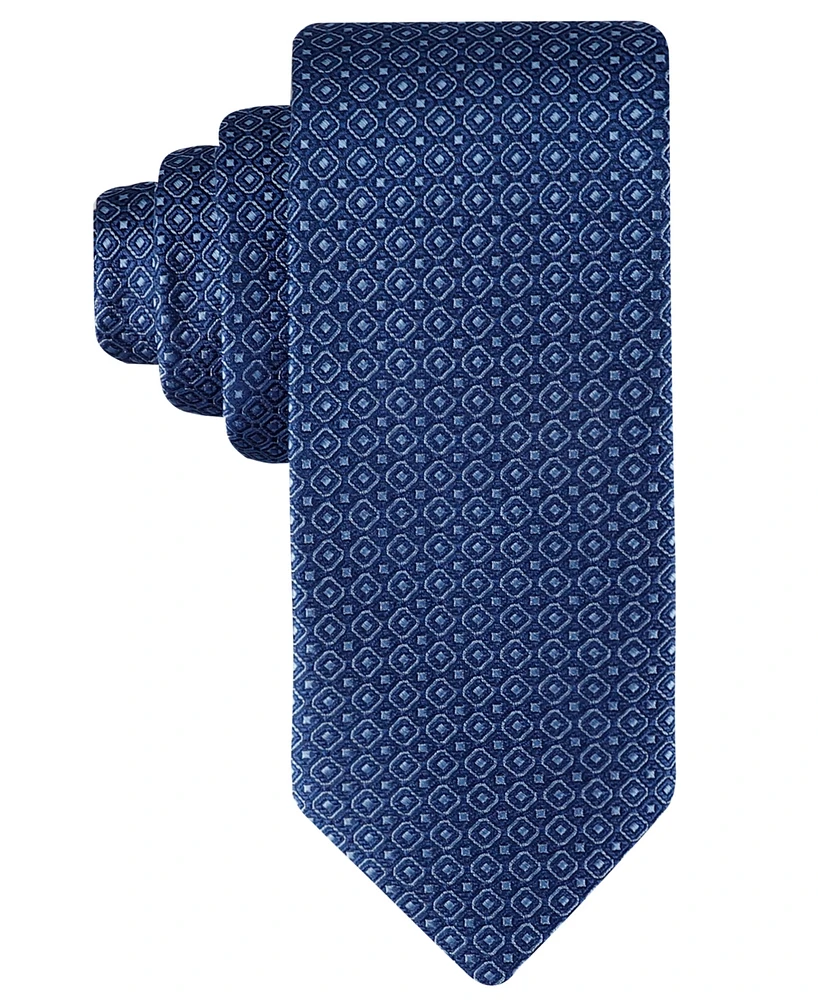 Tommy Hilfiger Men's Classic Double-Square Medallion Tie