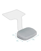 ECR4Kids The Surf Seat Cushion, Foam Support, Grey, 10-Pack
