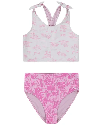 Hurley Big Girls Crossback Tankini Set