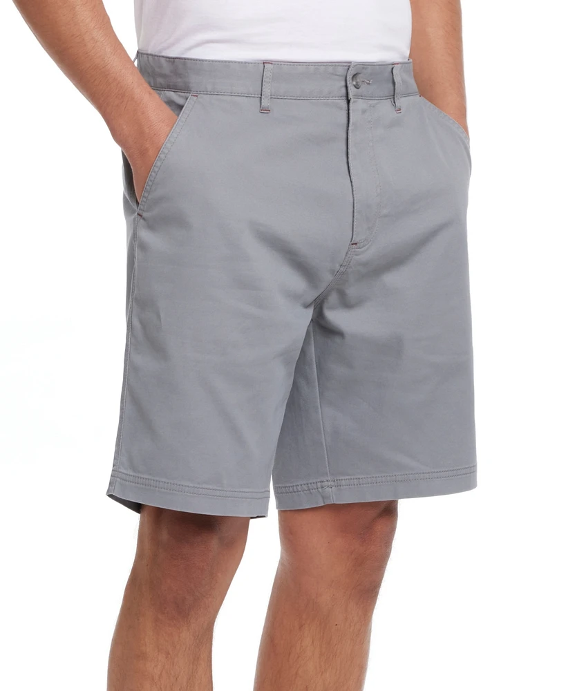 Weatherproof Vintage Men's 9" Cotton Twill Stretch Shorts