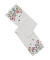 Lenox Butterfly Meadow Garden Embroidered Runner