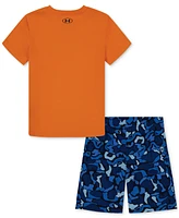 Under Armour Toddler & Little Boys Logo T-Shirt Printed Shorts, 2 Piece Set