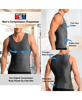 Instaslim Men's Compression Activewear Muscle Tank Top