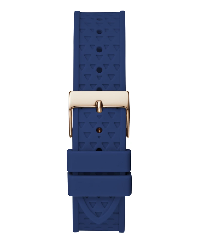 Guess Women's Multi-Function Blue Silicone Watch, 40mm