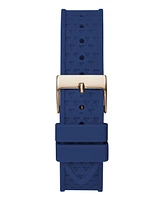 Guess Women's Multi-Function Blue Silicone Watch, 40mm