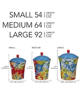 Certified International Blossom Set of 3 Canisters