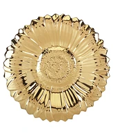 Certified International Gold Coast 3-d Sunflower Platter