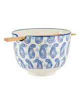 Certified International Carnival Blue Set of 2 Ramen Bowls, 2 Asst