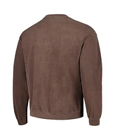 Men's Brown Distressed Blondie New York Pullover Sweatshirt
