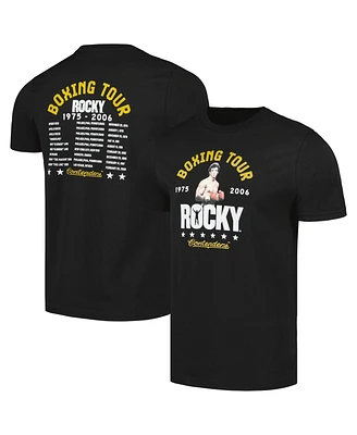 Men's Contenders Clothing Black Rocky Boxing Tour T-shirt