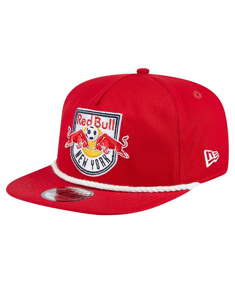 Men's New Era Red New York Red Bulls The Golfer Kickoff Collection Adjustable Hat